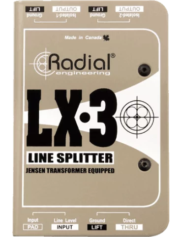  RADIAL ENGINEERING LX3 Splitters - Line level splitter 3 outputs|MusicGoodDeal  2