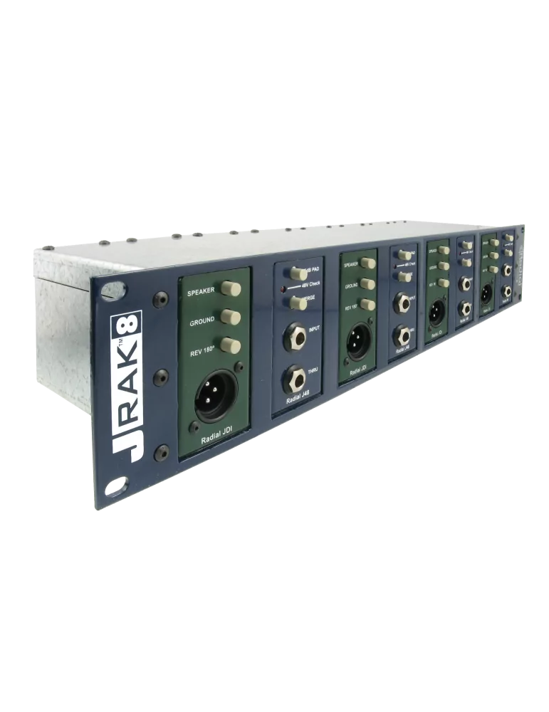  RADIAL ENGINEERING JRACK-8 Accessories - Rack adapter 2 u for 8 I.D.|MusicGoodDeal 
