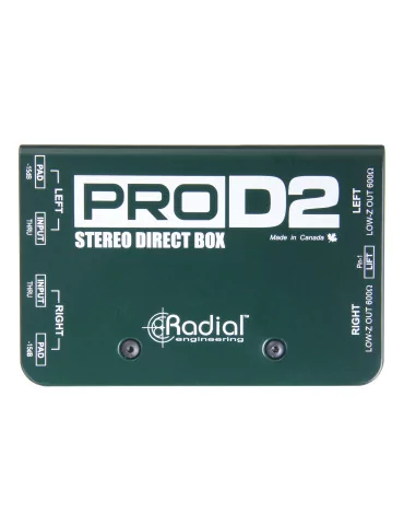  RADIAL ENGINEERING PRO-D2 Direct boxes - Stereo passive D.I.|MusicGoodDeal  2