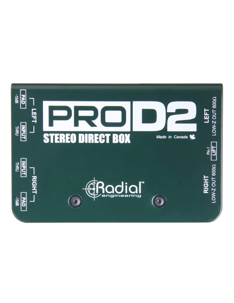  RADIAL ENGINEERING PRO-D2 Direct boxes - Stereo passive D.I.|MusicGoodDeal 