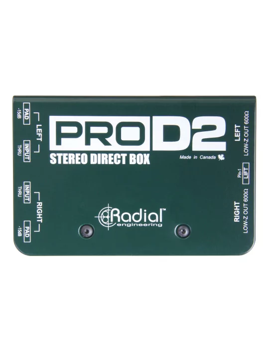  RADIAL ENGINEERING PRO-D2 Direct boxes - Stereo passive D.I.|MusicGoodDeal 