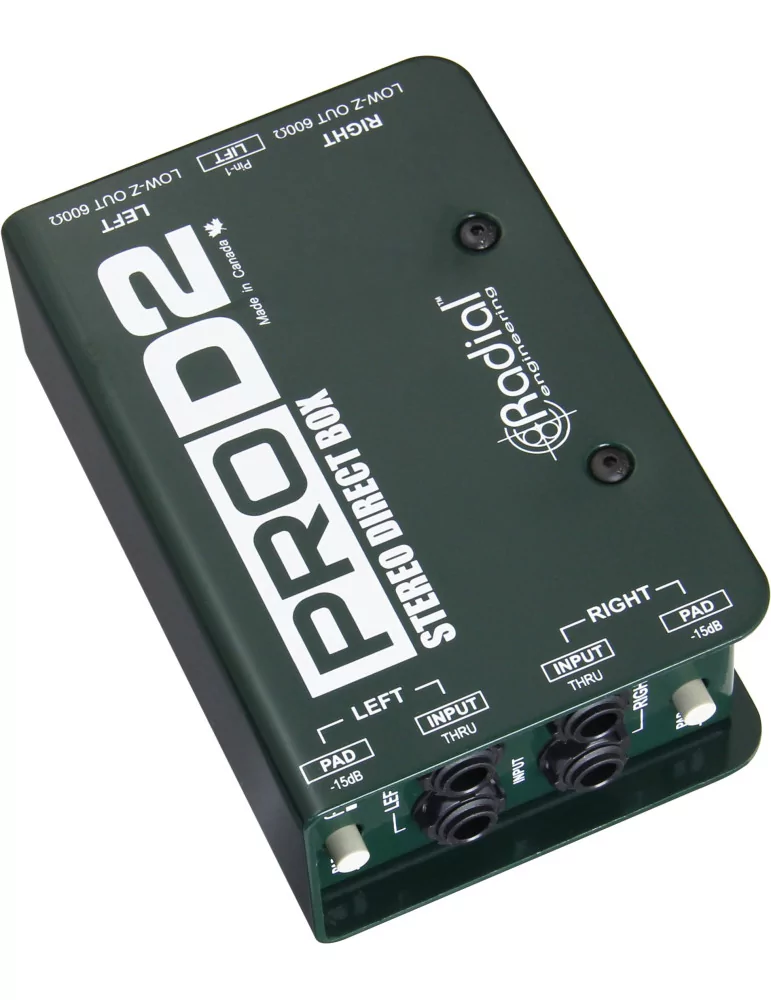  RADIAL ENGINEERING PRO-D2 Direct boxes - Stereo passive D.I.|MusicGoodDeal 