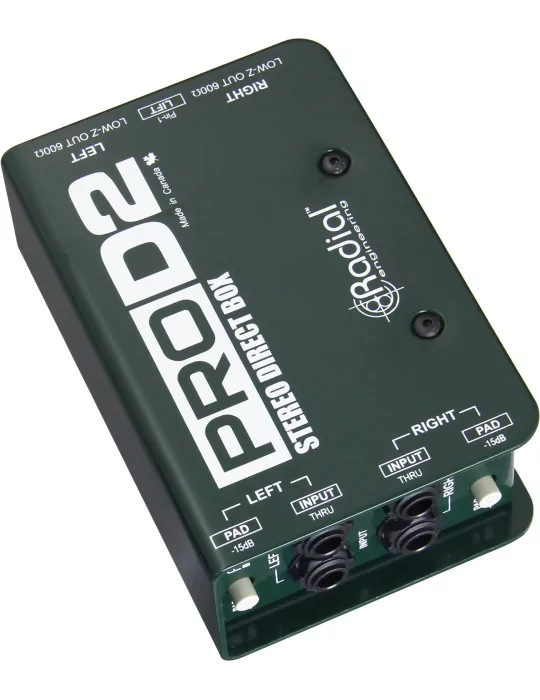  RADIAL ENGINEERING PRO-D2 Direct boxes - Stereo passive D.I.|MusicGoodDeal 