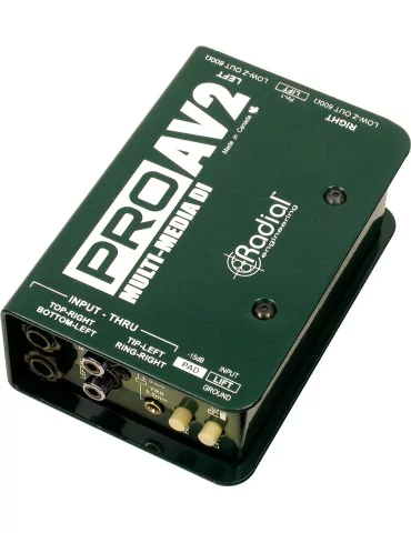  RADIAL ENGINEERING PRO-AV2 Direct boxes - Stereo multimedia passive D.I.|MusicGoodDeal 