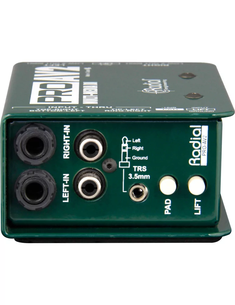  RADIAL ENGINEERING PRO-AV2 Direct boxes - Stereo multimedia passive D.I.|MusicGoodDeal 
