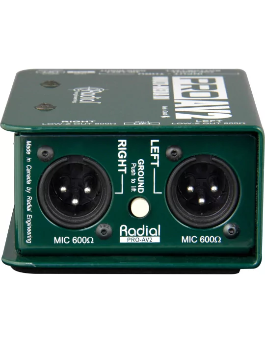  RADIAL ENGINEERING PRO-AV2 Direct boxes - Stereo multimedia passive D.I.|MusicGoodDeal 