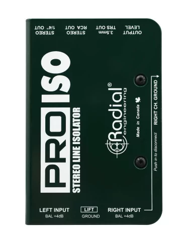 RADIAL ENGINEERING PRO-ISO Direct boxes - Stereo converter +4/-10dB|MusicGoodDeal  2