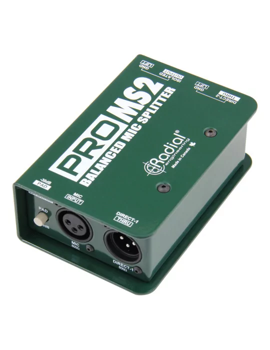  RADIAL ENGINEERING PRO-MS2 Divisores - 1 entrada / 2 salidas|MusicGoodDeal 