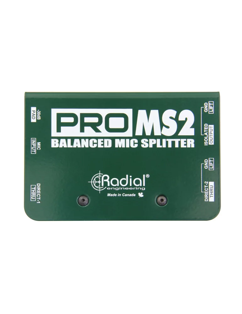  RADIAL ENGINEERING PRO-MS2 Divisores - 1 entrada / 2 salidas|MusicGoodDeal 