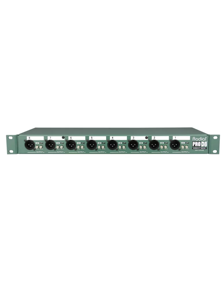  RADIAL ENGINEERING PRO-D8 Racks - D.I. rack 8 channels|MusicGoodDeal 
