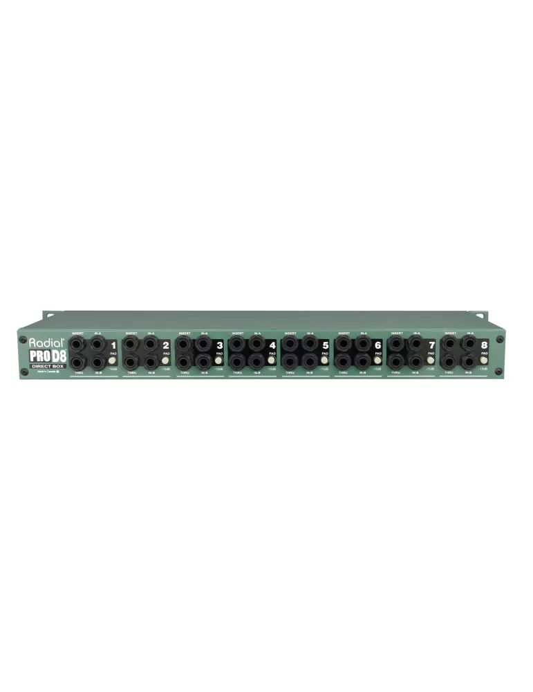  RADIAL ENGINEERING PRO-D8 Racks - D.I. rack 8 channels|MusicGoodDeal 
