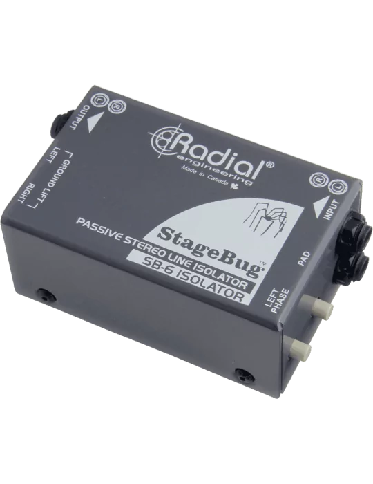  RADIAL ENGINEERING SB-6-ISOLATOR DI-Boxen - Stereo-Line-Isolator|MusicGoodDeal 