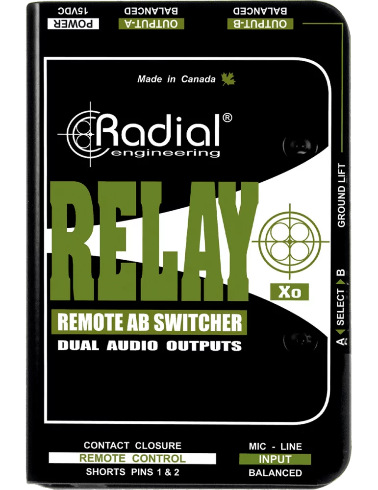  RADIAL ENGINEERING RELAY-XO D.I. - Micro 1 in 2 out|MusicGoodDeal 