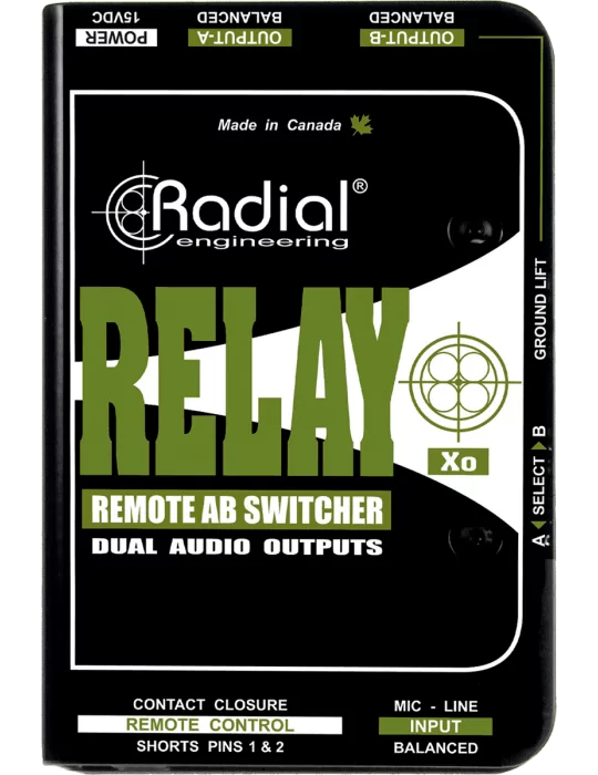  RADIAL ENGINEERING RELAY-XO D.I. - Micro 1 in 2 out|MusicGoodDeal 