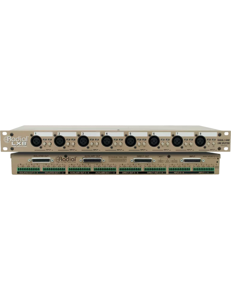  RADIAL ENGINEERING LX8R Racks - 8 channel line splitter|MusicGoodDeal 