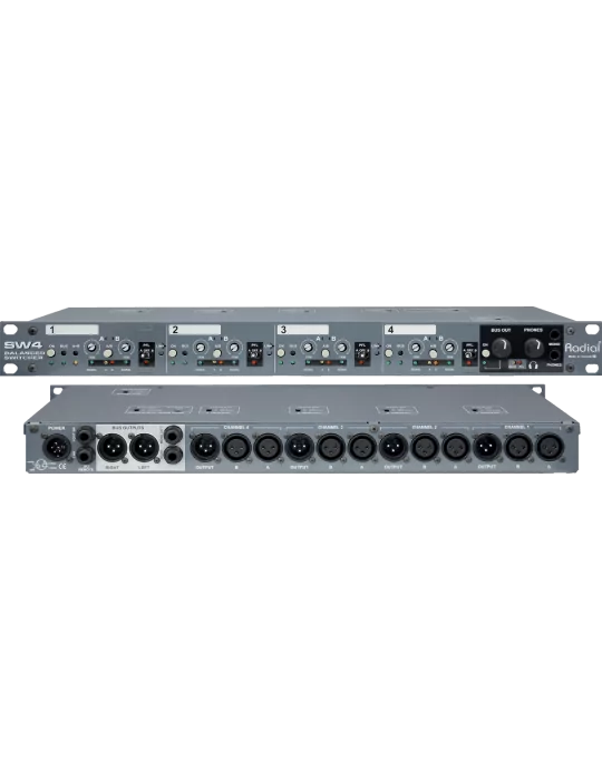  RADIAL ENGINEERING SW4 Racks - Conmutador de audio de 4 canales|MusicGoodDeal 