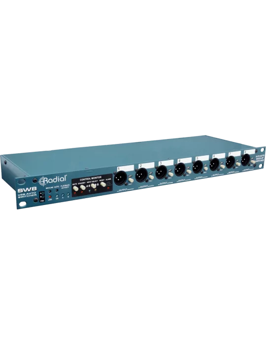  RADIAL ENGINEERING SW8-USB Racks - Auto-switcher 8 channels, 2 USB|MusicGoodDeal 