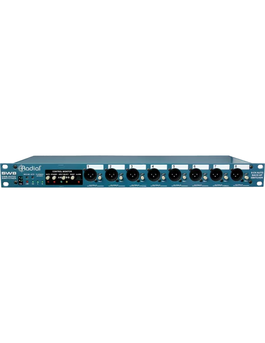  RADIAL ENGINEERING SW8-USB Racks - Auto-switcher 8 channels, 2 USB|MusicGoodDeal 