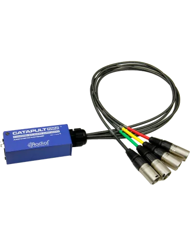  RADIAL ENGINEERING CATAPULT-MINI-RX Snakes - 4 Channel Mini Audio Receiver|MusicGoodDeal 