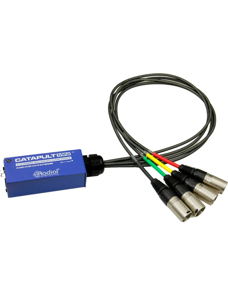  RADIAL ENGINEERING CATAPULT-MINI-RX Snakes - 4 Channel Mini Audio Receiver|MusicGoodDeal 