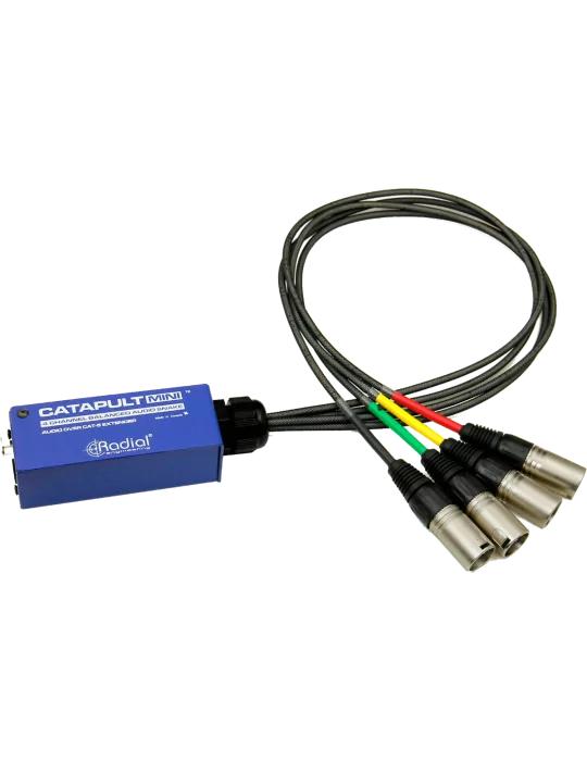  RADIAL ENGINEERING CATAPULT-MINI-RX Snakes - 4 Channel Mini Audio Receiver|MusicGoodDeal 