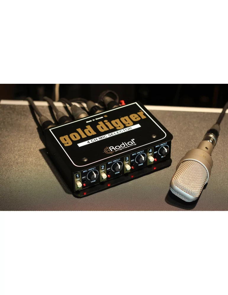  RADIAL ENGINEERING GOLD-DIGGER Splitters - Microphone selector|MusicGoodDeal 