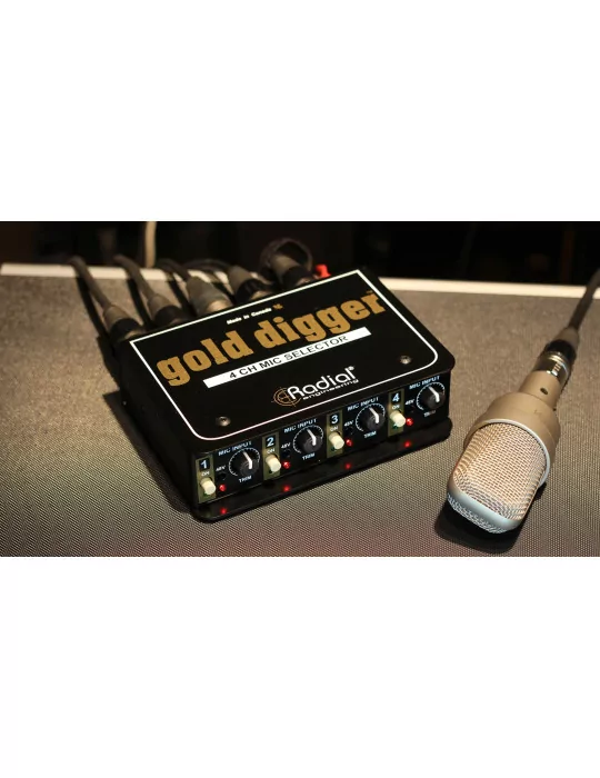  RADIAL ENGINEERING GOLD-DIGGER Splitters - Microphone selector|MusicGoodDeal 