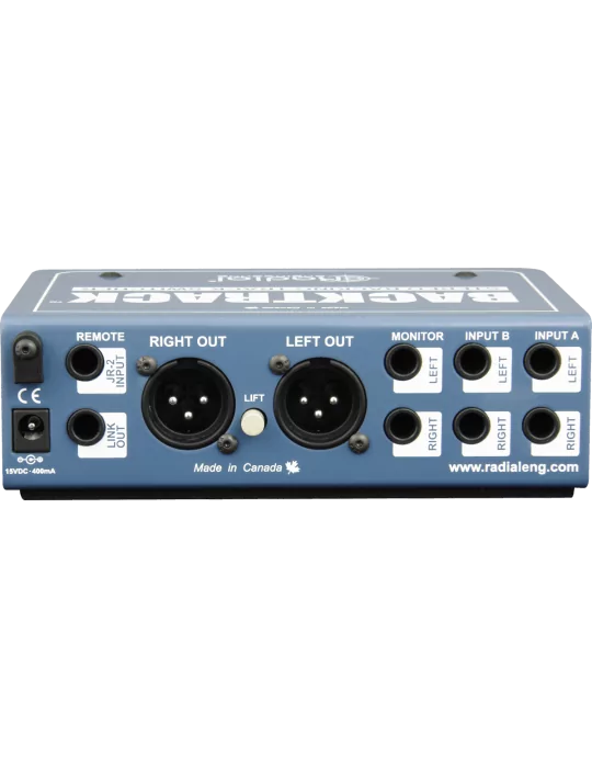  RADIAL ENGINEERING BACKTRACK Divisores - Conmutador de pista estéreo|MusicGoodDeal 