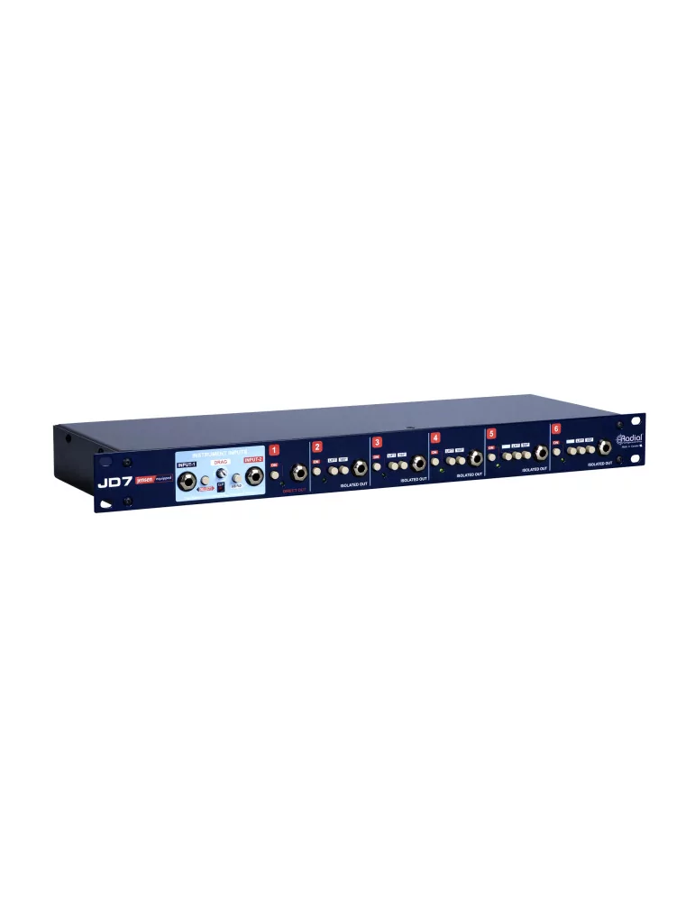  RADIAL ENGINEERING JD7 Racks - Rack reamp 2 in 7 out|MusicGoodDeal 