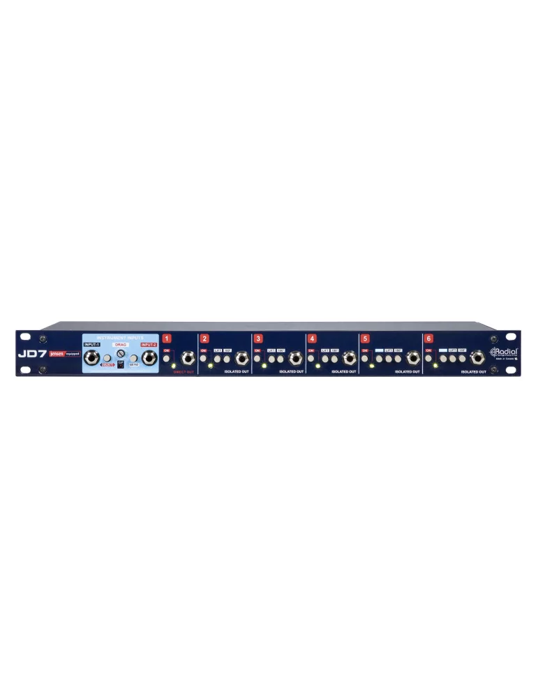  RADIAL ENGINEERING JD7 Racks - Rack reamp 2 in 7 out|MusicGoodDeal 