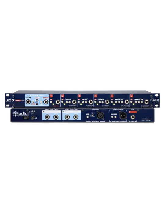  RADIAL ENGINEERING JD7 Racks - Rack reamp 2 in 7 out|MusicGoodDeal 
