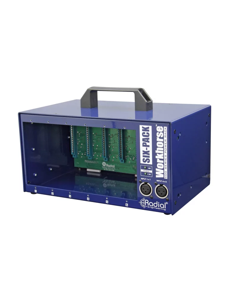  RADIAL ENGINEERING SIXPACK Bastidores de energía - Lunchbox 6 módulos|MusicGoodDeal 