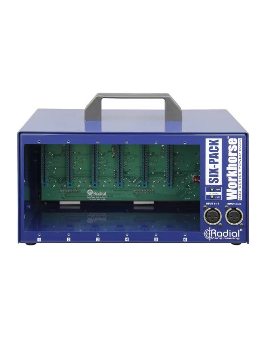  RADIAL ENGINEERING SIXPACK Bastidores de energía - Lunchbox 6 módulos|MusicGoodDeal 