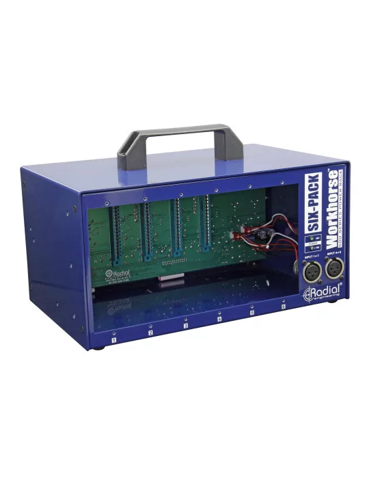  RADIAL ENGINEERING SIXPACK Bastidores de energía - Lunchbox 6 módulos|MusicGoodDeal 