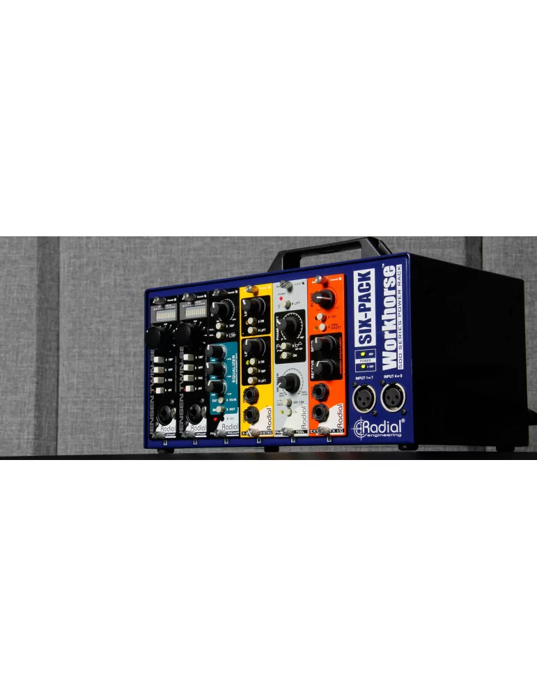  RADIAL ENGINEERING SIXPACK Bastidores de energía - Lunchbox 6 módulos|MusicGoodDeal 