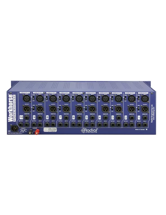  RADIAL ENGINEERING POWERHOUSE Bastidores de energía - 10 módulos|MusicGoodDeal 