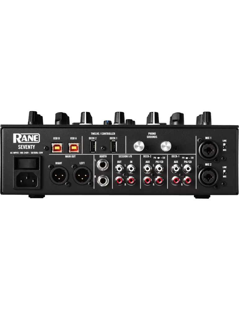  RANE DJ SEVENTY 2 canales, 2 USB, pantalla OLED de 1,6 pulgadas|MusicGoodDeal 