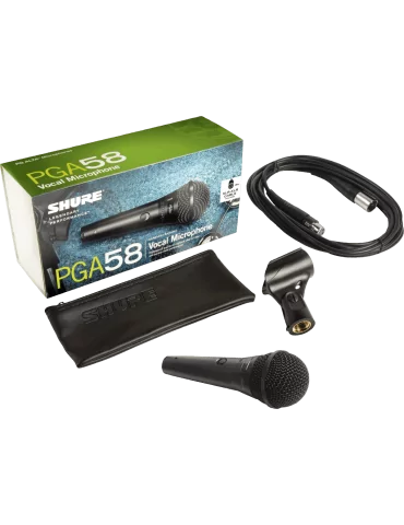  SHURE PGA58-XLR Voz - XLR cardioide dinámico|MusicGoodDeal  2