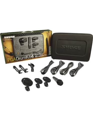  SHURE PGADRUMKIT4 Instruments - 4 Mic Drum Case|MusicGoodDeal 