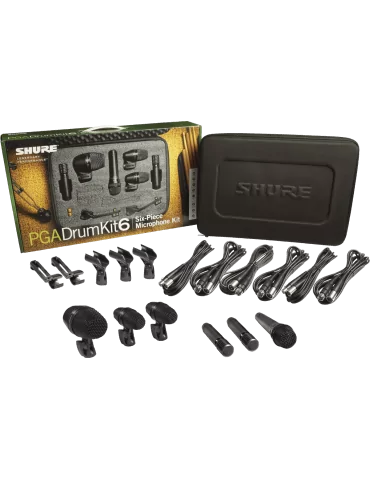  SHURE PGADRUMKIT6 Instruments - 6 Mic Drum Case|MusicGoodDeal 