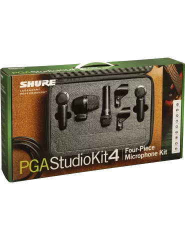  SHURE PGASTUDIOKIT4 Instruments - PGA52, 57, 181 4-mic studio kit (x2)|MusicGoodDeal 