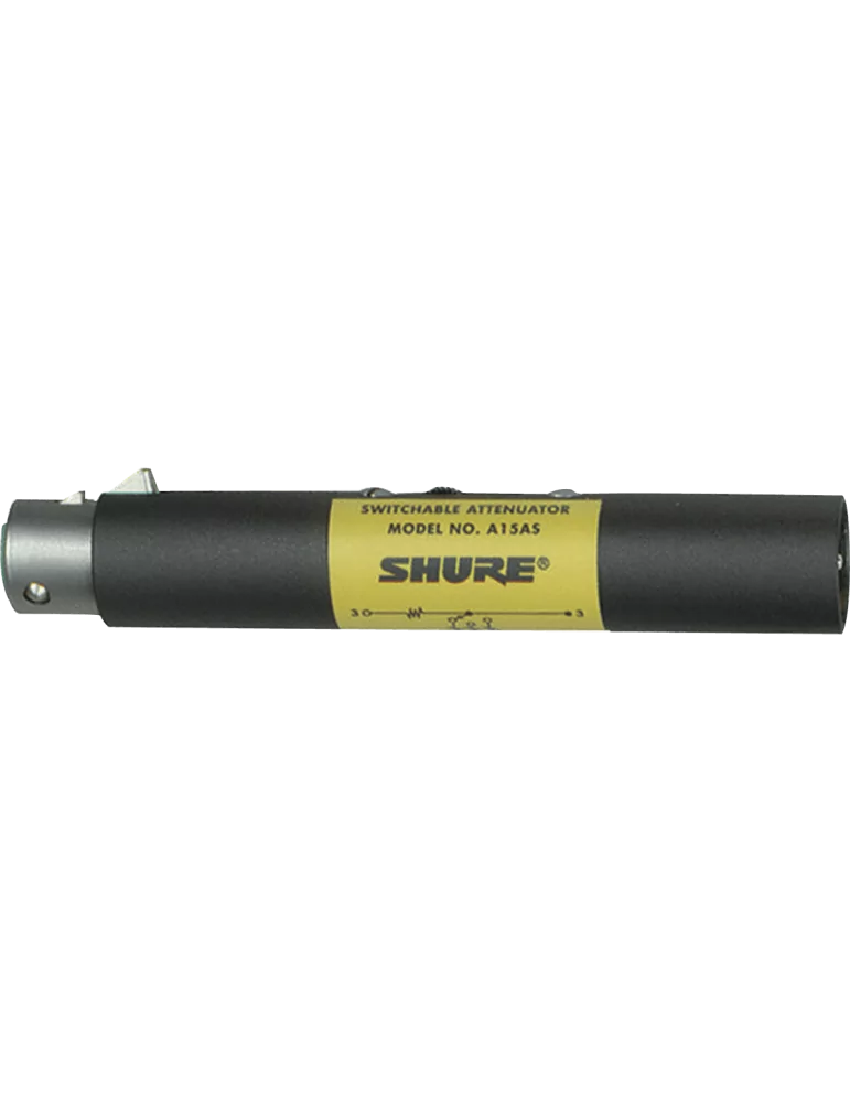  SHURE A15AS Adaptadores - Atenuador de micrófono|MusicGoodDeal 