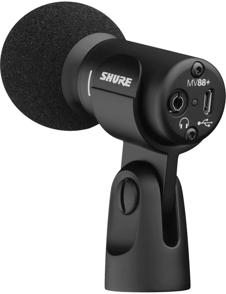  SHURE MV88+STEREO-USB Nomad - MV88+ USB Stereo Cardio Microphone|MusicGoodDeal 