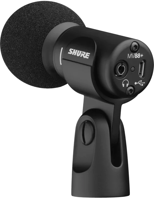  SHURE MV88+STEREO-USB Nomad - MV88+ USB Stereo Cardio Microphone|MusicGoodDeal 