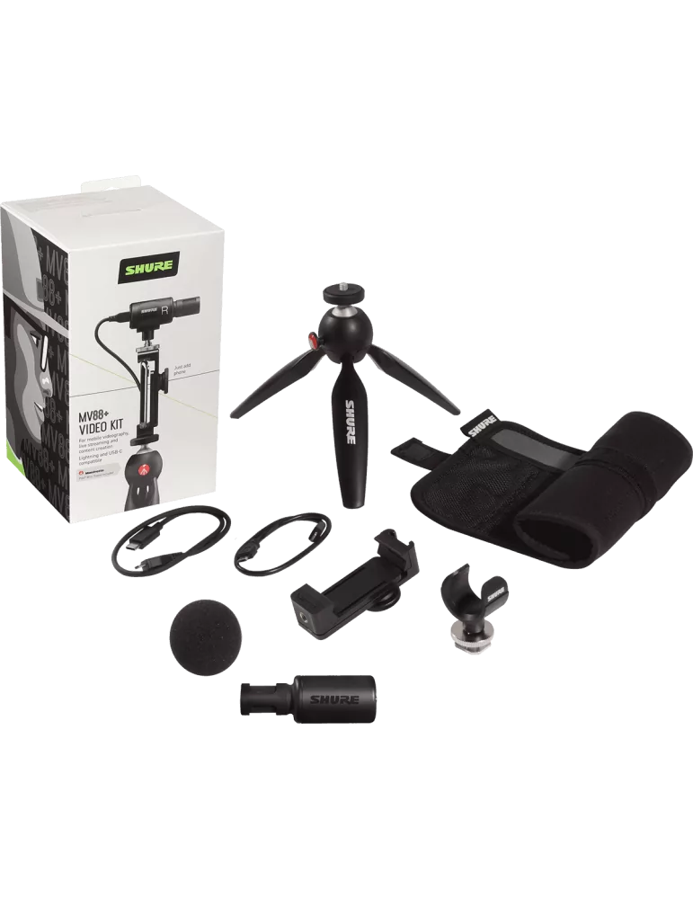  SHURE MV88+DIG-VIDKIT Nomad - MV88+ video kit with tripod|MusicGoodDeal 