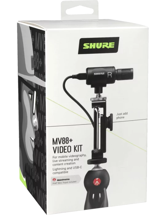  SHURE MV88+DIG-VIDKIT Nomad - MV88+ video kit with tripod|MusicGoodDeal 
