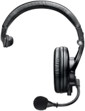  SHURE BRH441M-LC Microphone Headset Intercom one earphone|MusicGoodDeal 