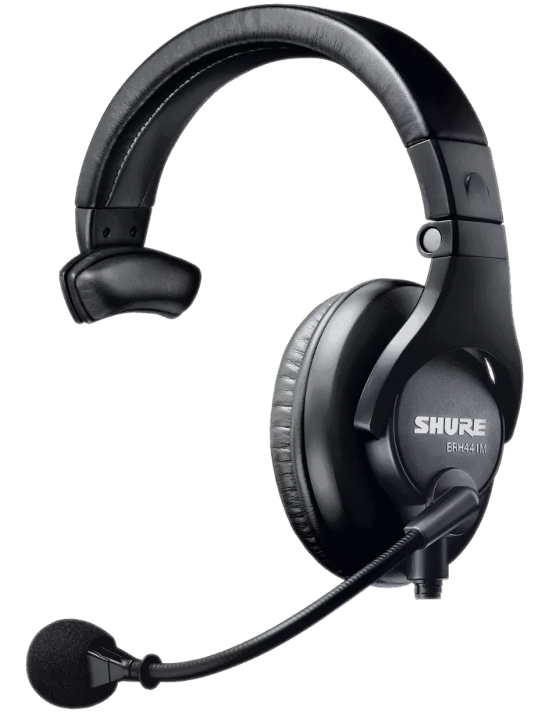  SHURE BRH441M-LC Microphone Headset Intercom one earphone|MusicGoodDeal 