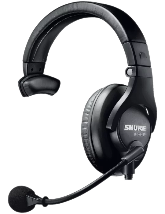  SHURE BRH441M-LC Microphone Headset Intercom one earphone|MusicGoodDeal 