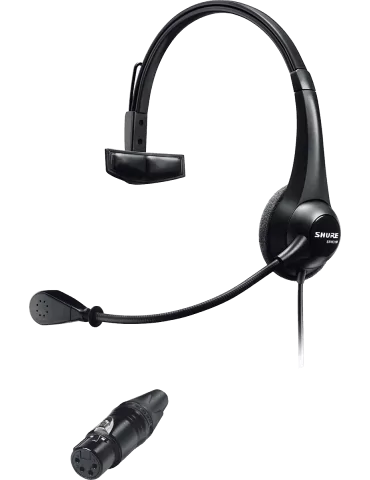  SHURE BRH31M-NXLR4F Micro headset light intercom one earphone|MusicGoodDeal 